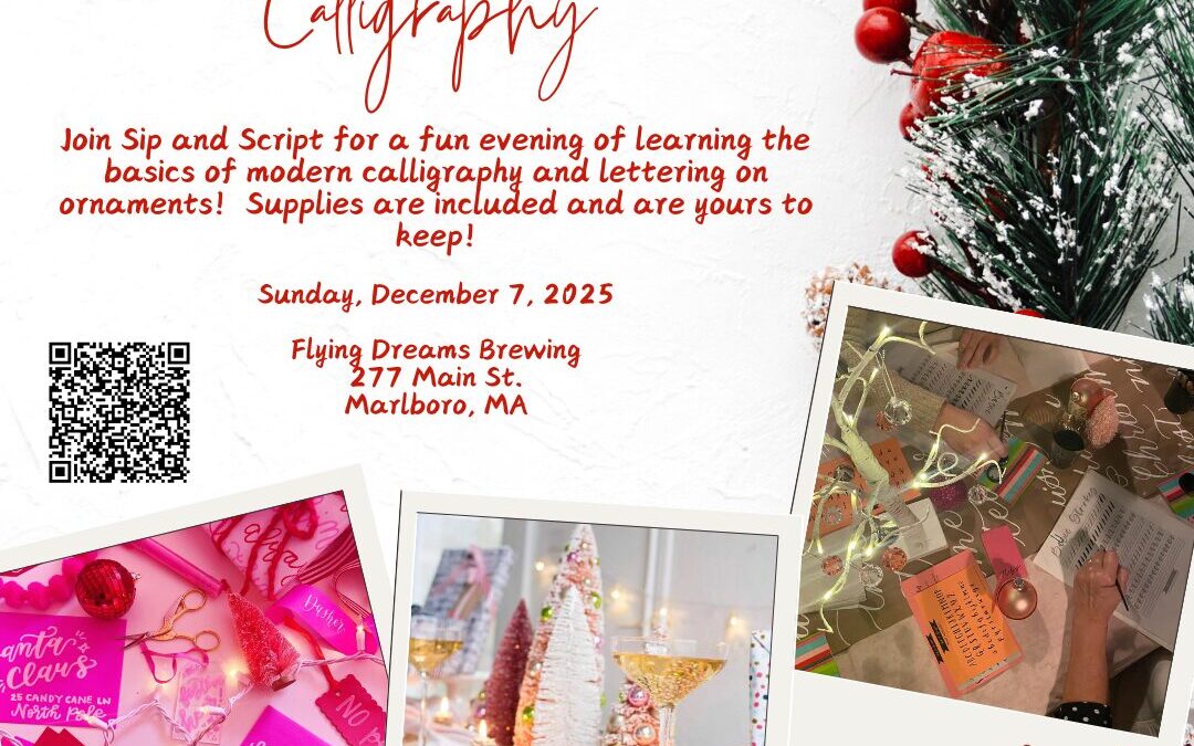 Modern Calligraphy for Beginners at Flying Dreams Brewing